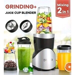 GANIZA 900W Personal Blender 15pc Set - 4 BPA-Free Cups - Ice Crusher